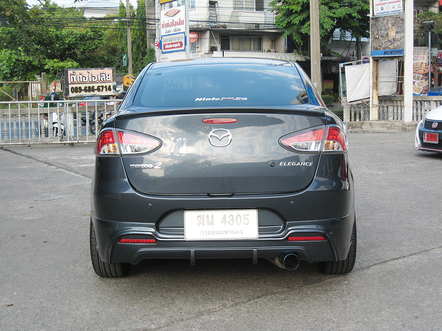 ชุดแต่ง Mazda2 2009-2013 สปอยเลอร์ตูดเป็ด